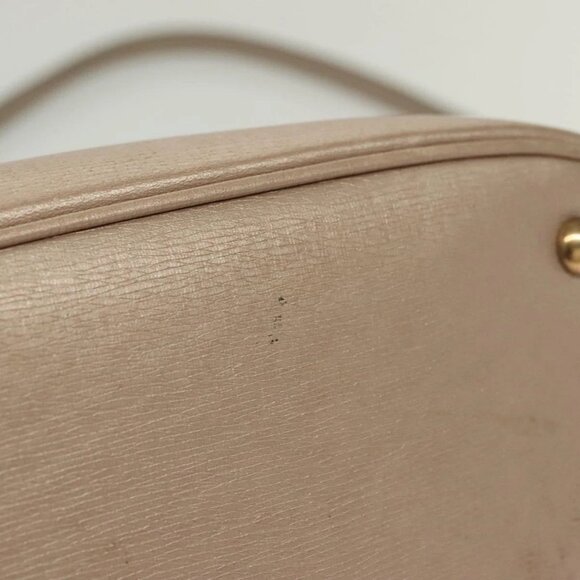 GUCCI Horsebit Hand Bag Leather 2way Gold Pink gold 319795 Auth 133420 - Picture 12 of 16